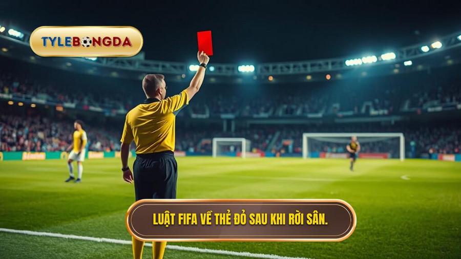 Cơ sở pháp lý: Luật FIFA về việc cầu thủ rời sân nhưng vẫn nhận thẻ đỏ