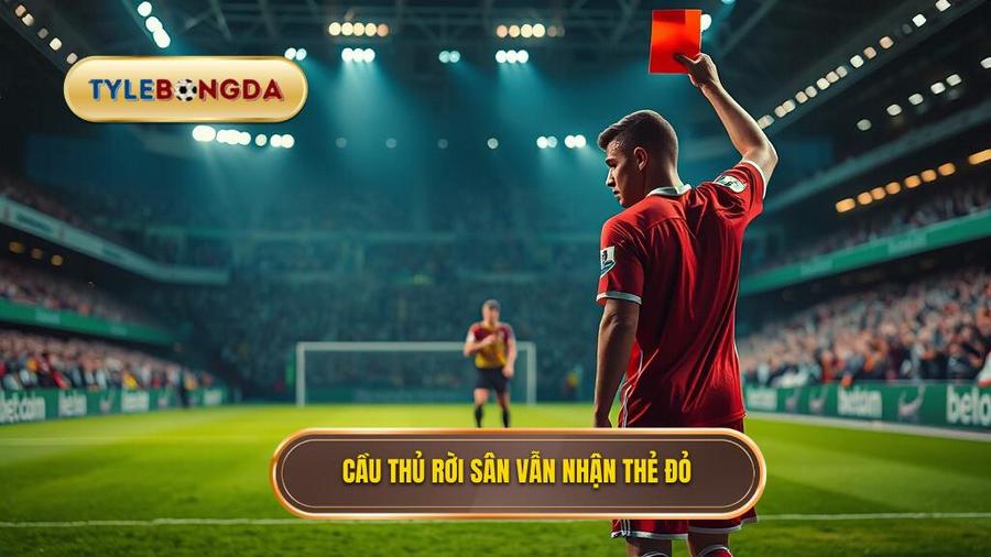Các tình huống điển hình khiến cầu thủ rời sân nhưng vẫn nhận thẻ đỏ